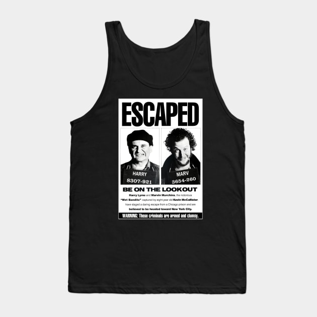Wet Bandits Wanted Poster Tank Top by Scum & Villainy